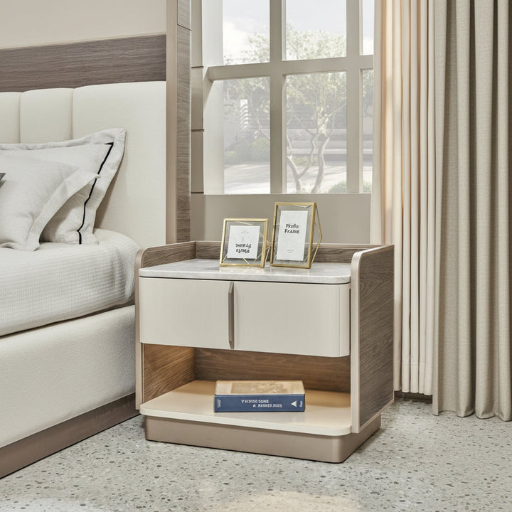 Urban Oasis Brown Night Stand Table