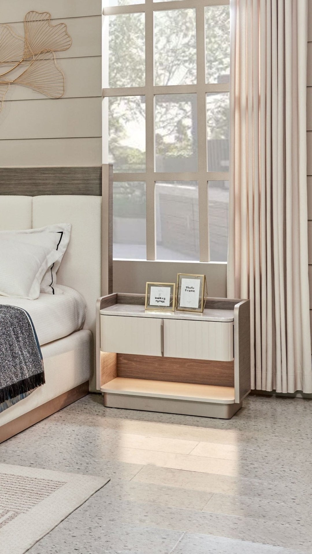 Urban Oasis Brown Night Stand Table