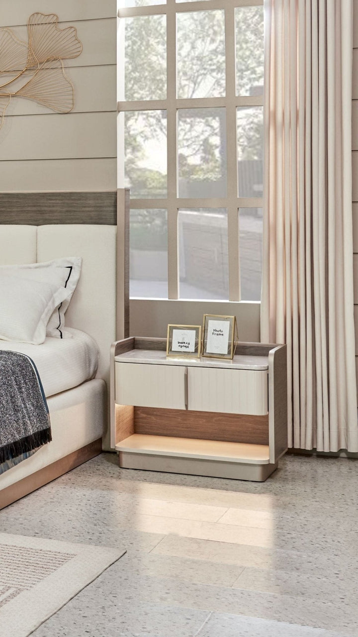 Urban Oasis Brown Night Stand Table