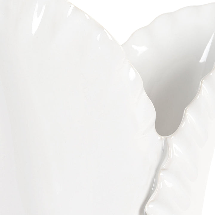 Uttermost Leafscape White Vases Set/2