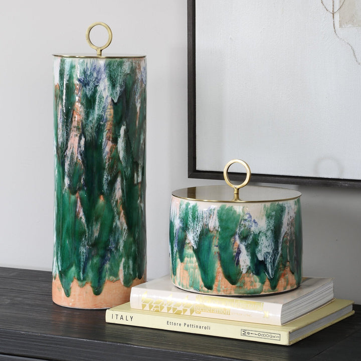 Uttermost Sylvie Ceramic Containers Set/2