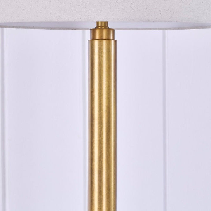 72'H Lumar Brass Metal Floor Lamp