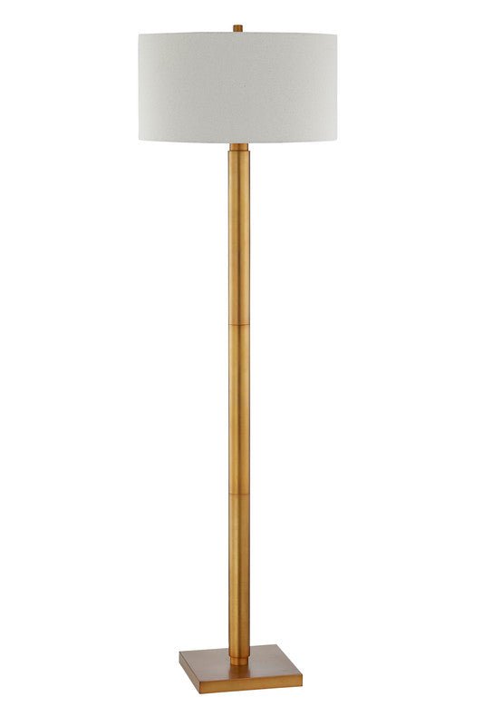 72'H Lumar Brass Metal Floor Lamp