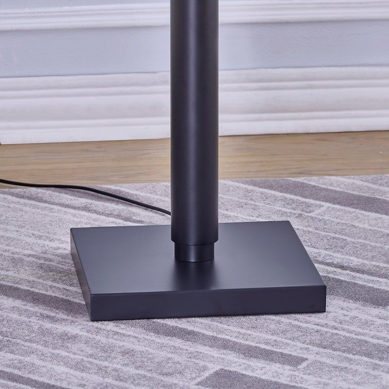 72'H Lumar Black Metal Floor Lamp