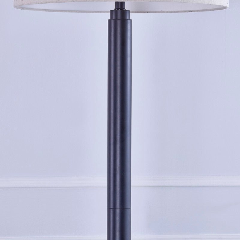 72'H Lumar Black Metal Floor Lamp
