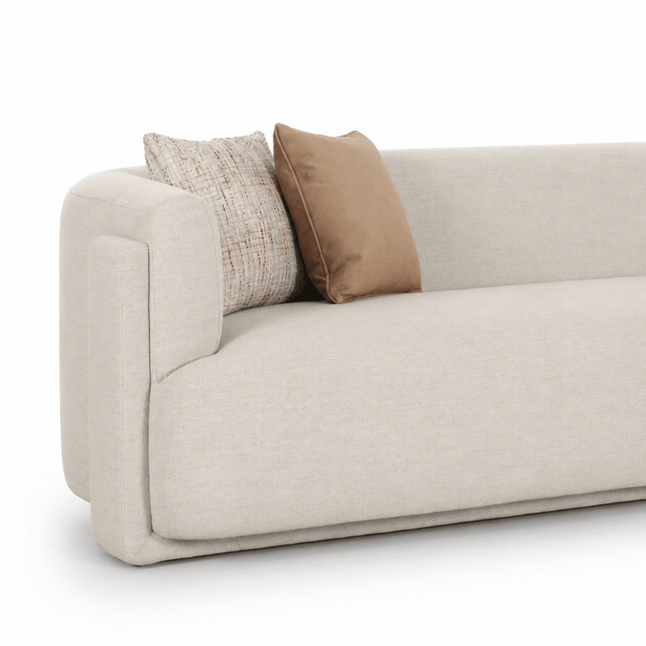 Vienna White 4 Seater Sofa