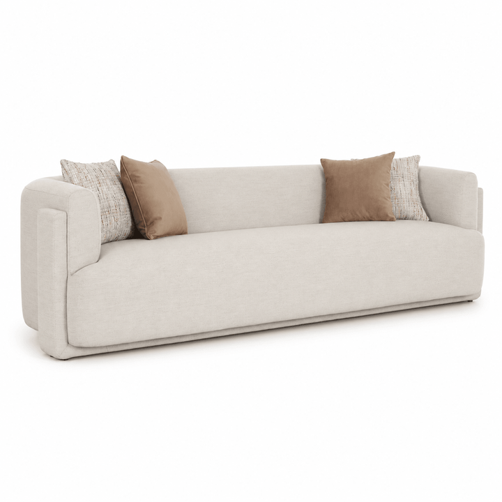 Vienna White 4 Seater Sofa