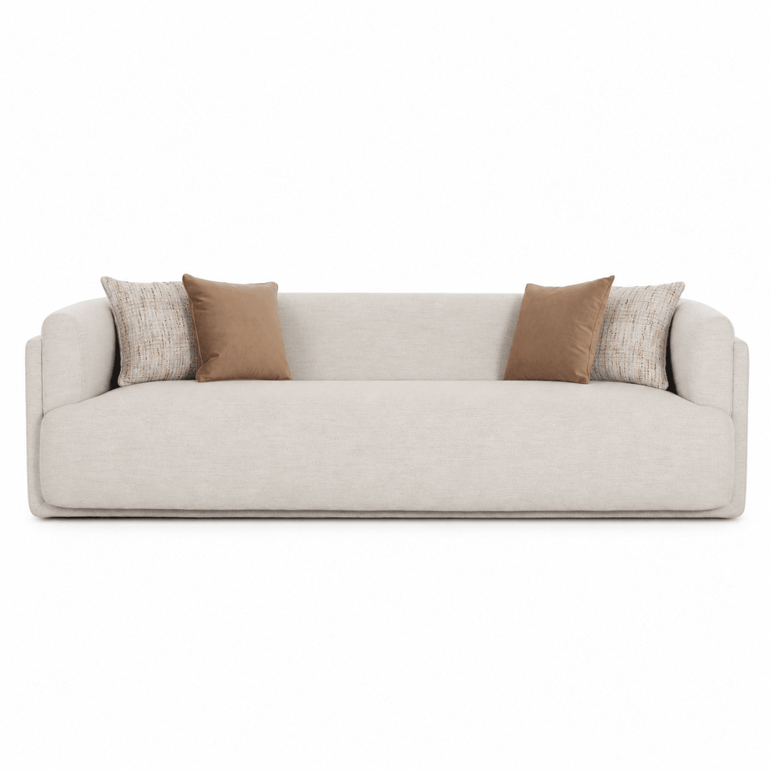 Vienna White 4 Seater Sofa