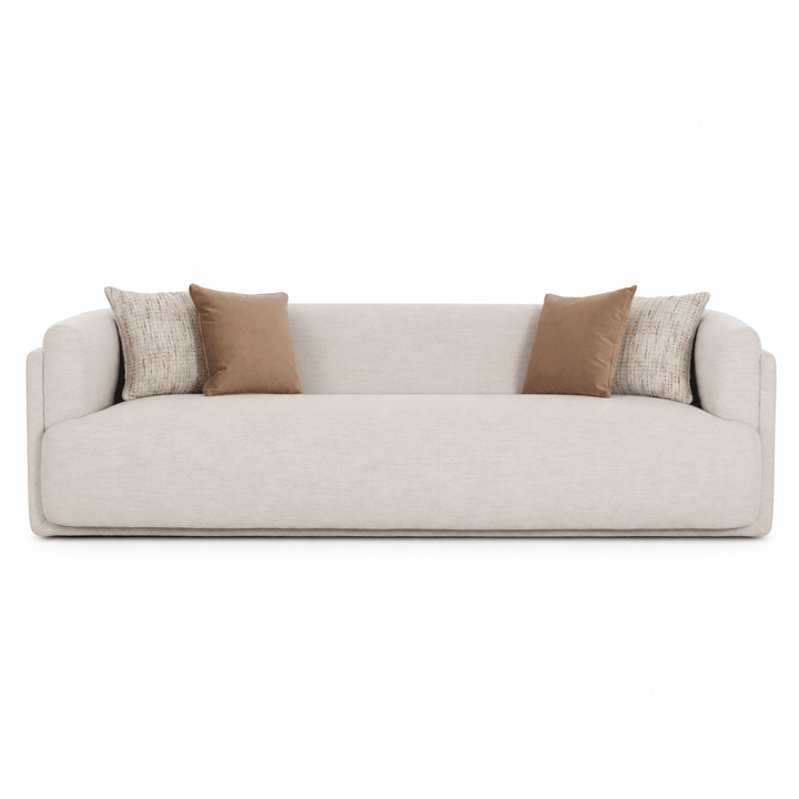 Vienna White 4 Seater Sofa