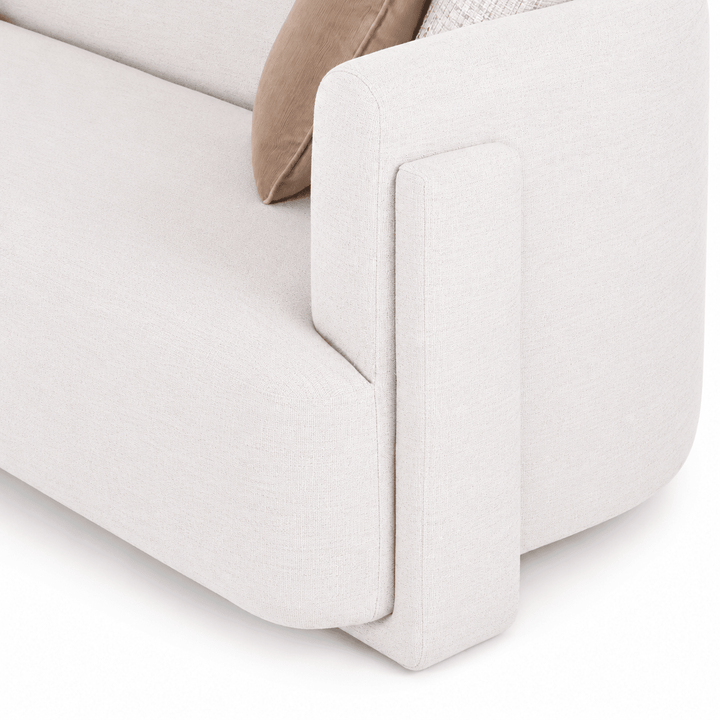Vienna White 5 Seater Sofa 300 cm