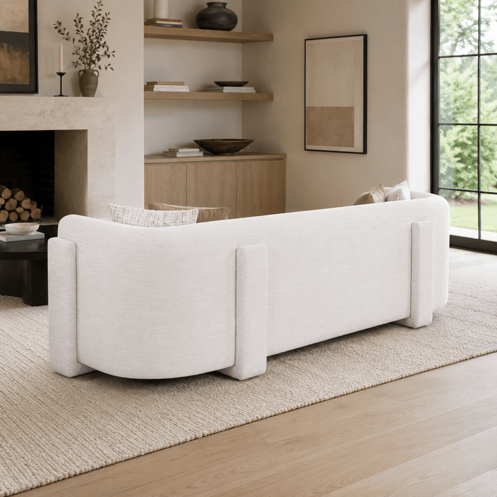 Vienna White 5 Seater Sofa 300 cm