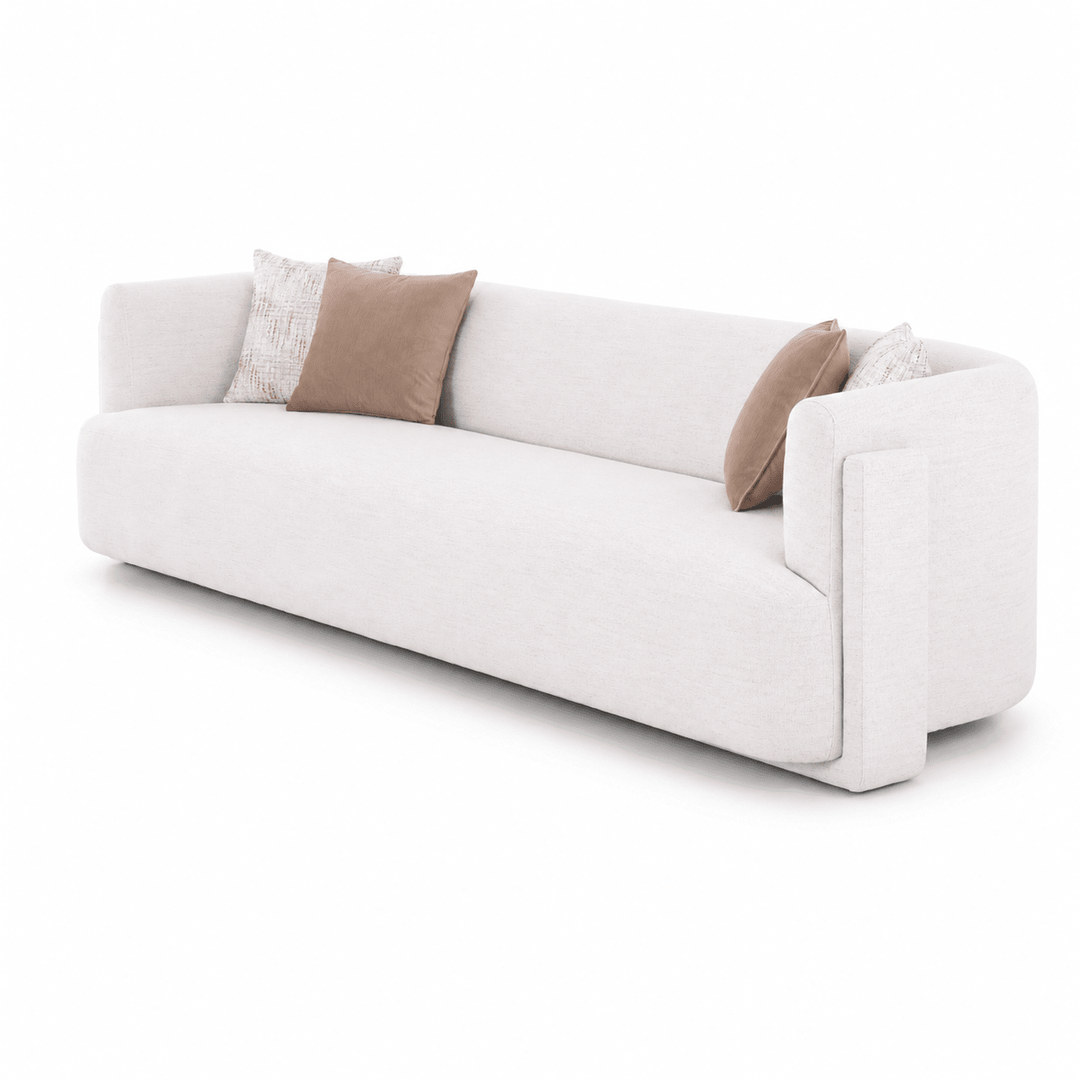 Vienna White 5 Seater Sofa 300 cm
