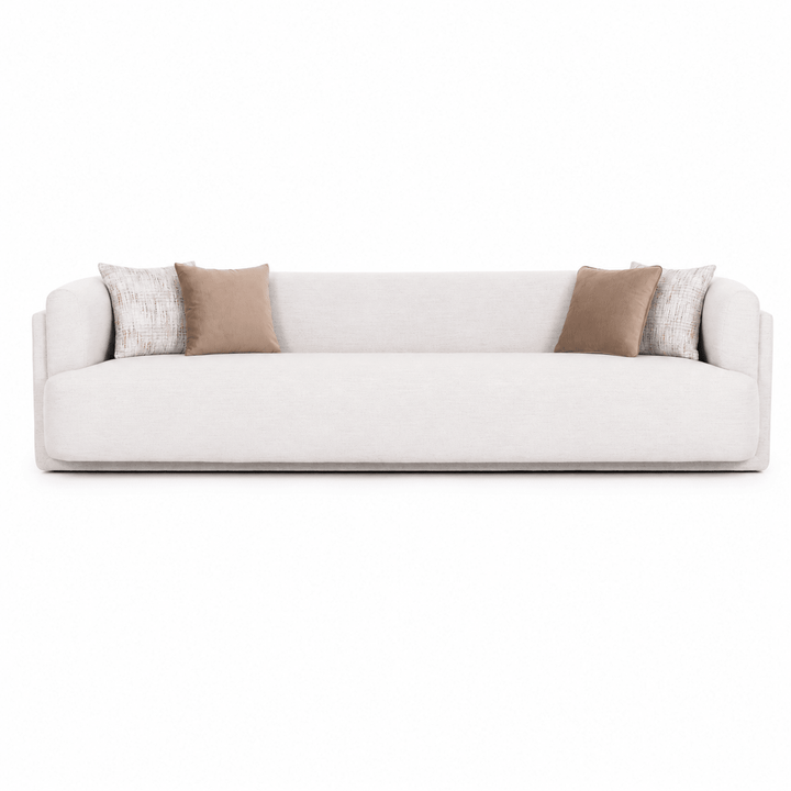 Vienna White 5 Seater Sofa 300 cm