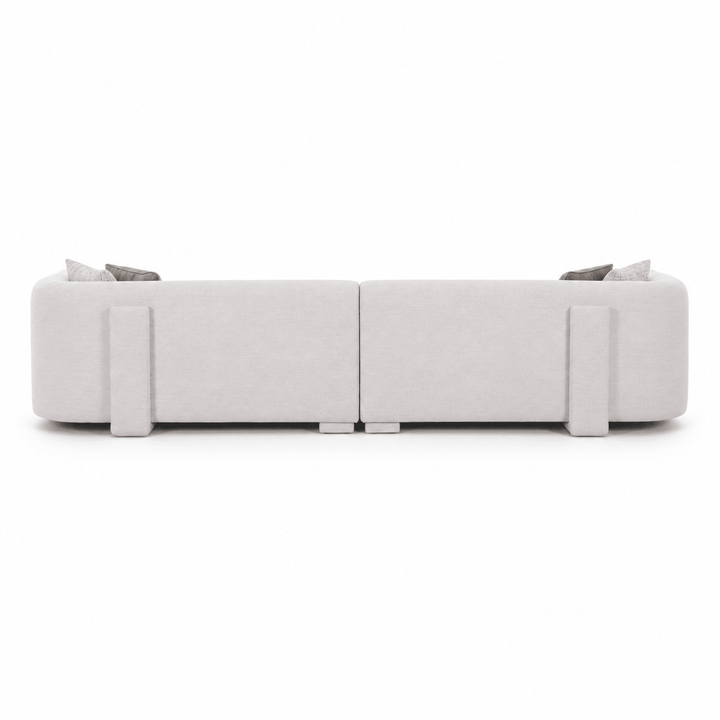 Vienna White 6 Seater Sofa 356 cm