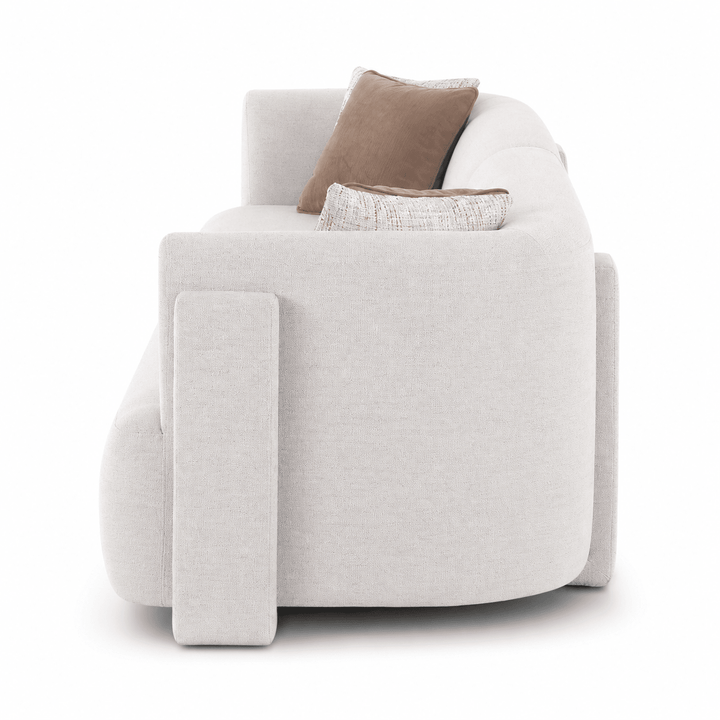 Vienna White 6 Seater Sofa 356 cm