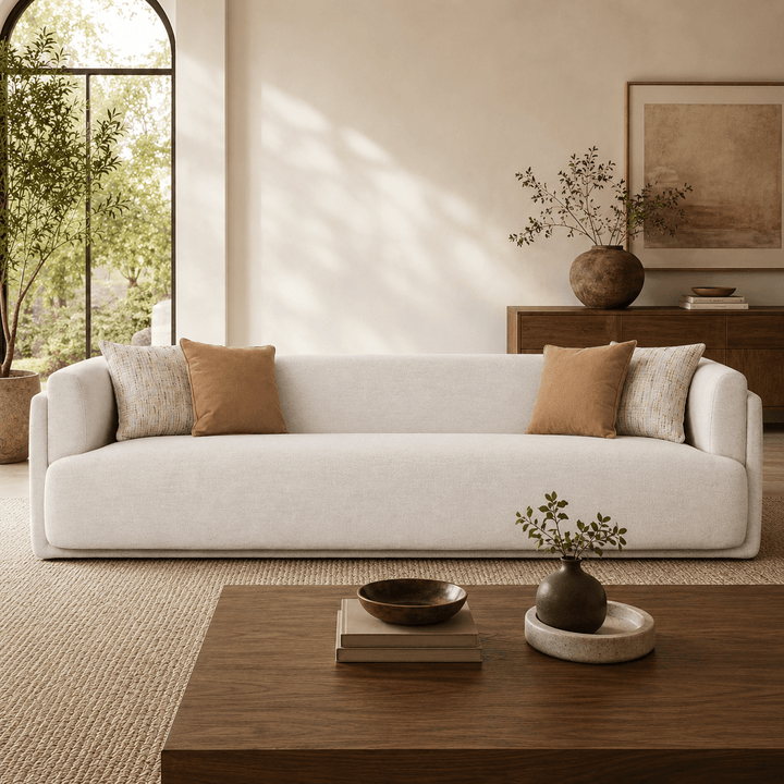 Vienna White Sofa