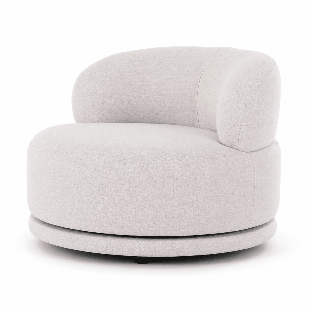 Vienna White Swivel Chair