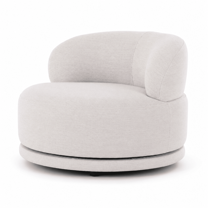 Vienna White Swivel Chair