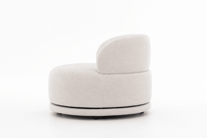 Vienna White Swivel Chair