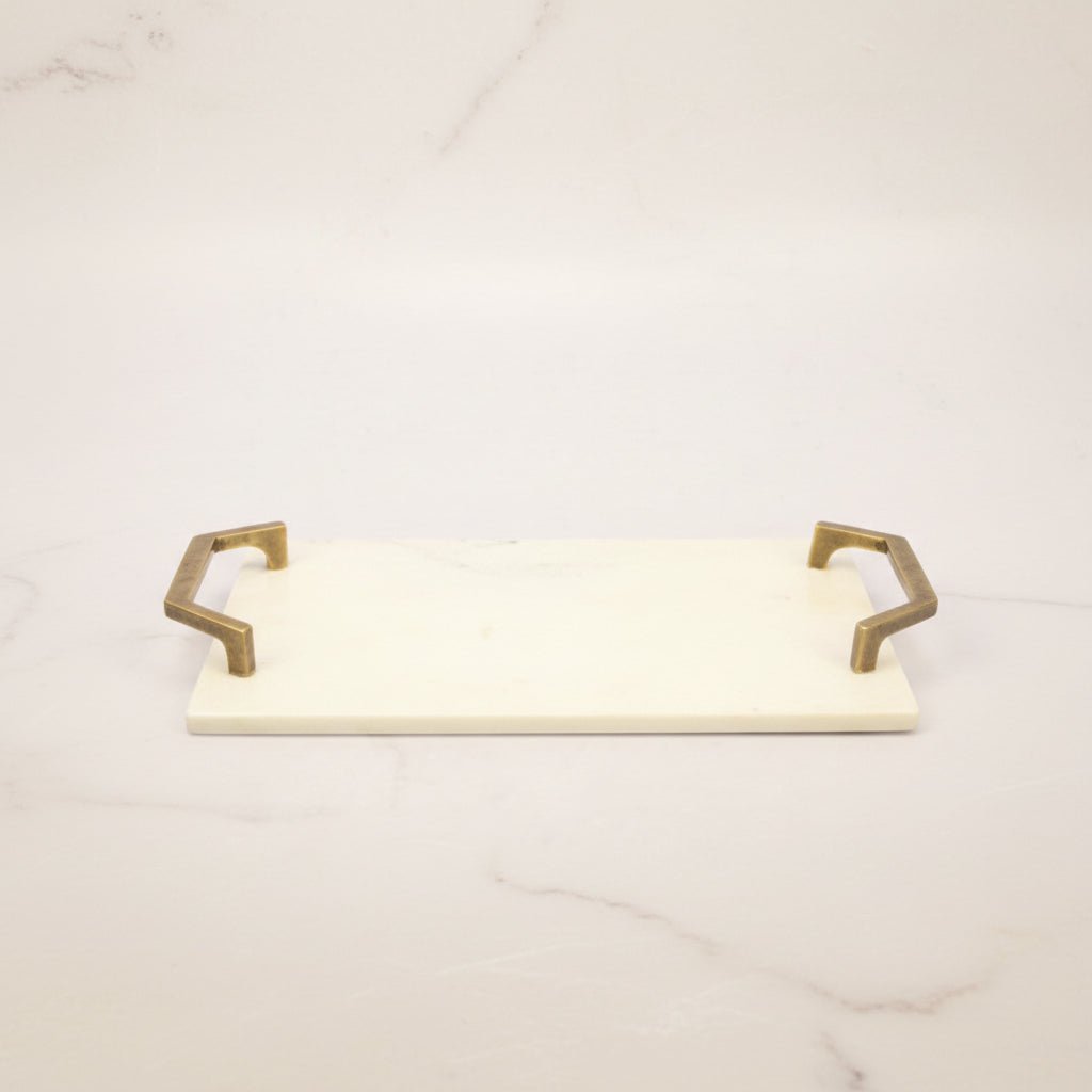 VINTAGE WHITE MARBLE TRAY