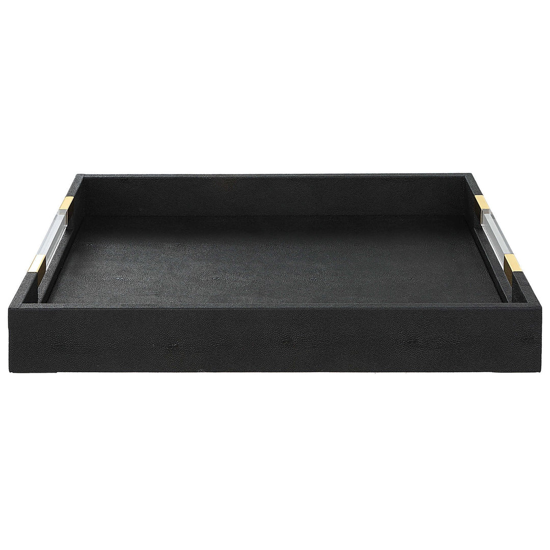 Wessex Shagreen Tray, Black
