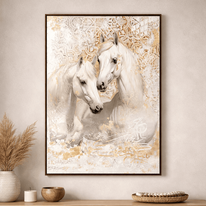 White Horses Portrait