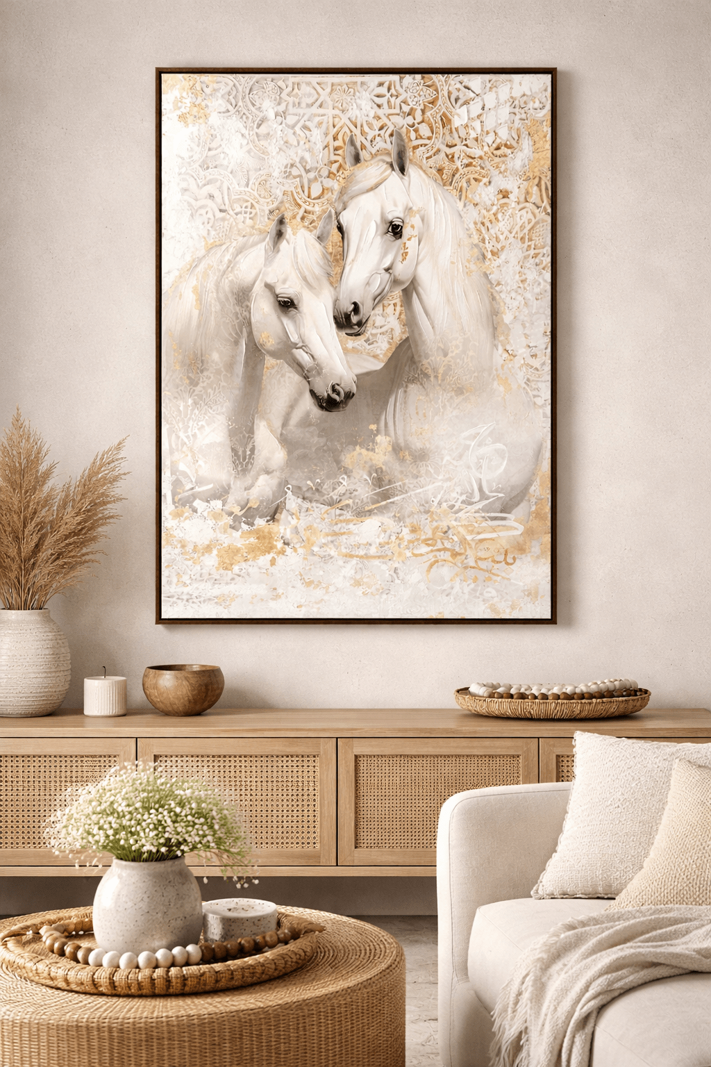 White Horses Portrait