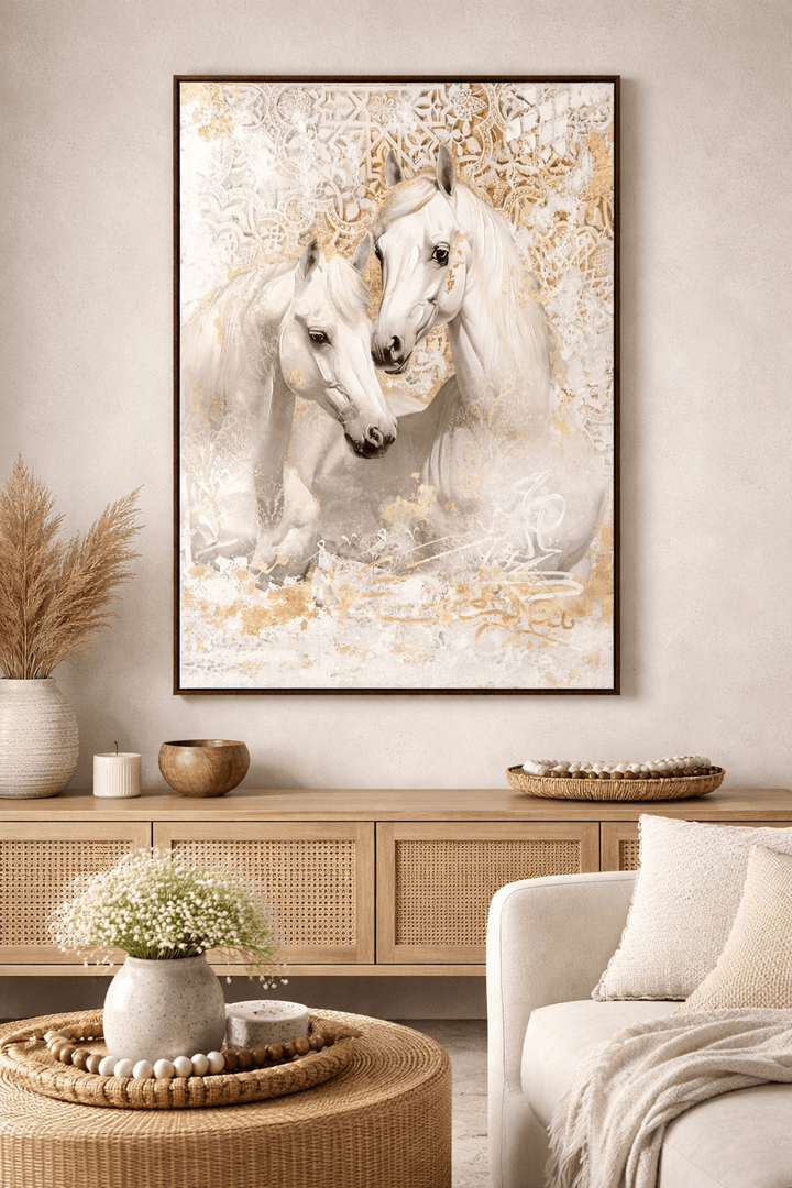 White Horses Portrait