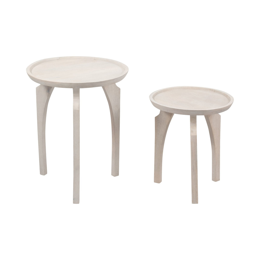 White stone accent Table