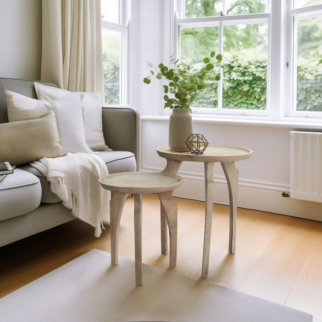 White stone accent Table