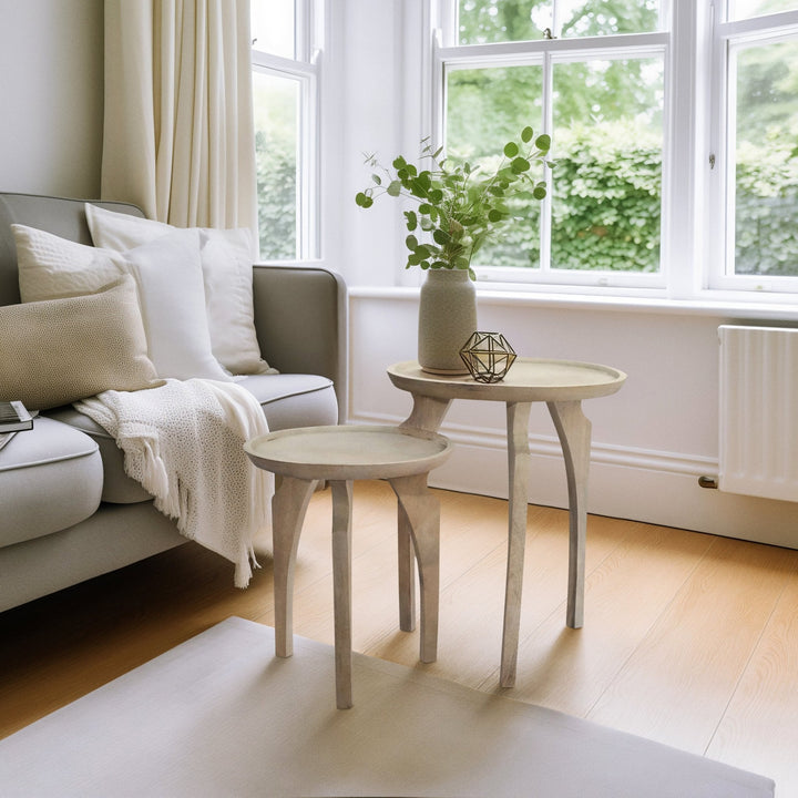 White stone accent Table
