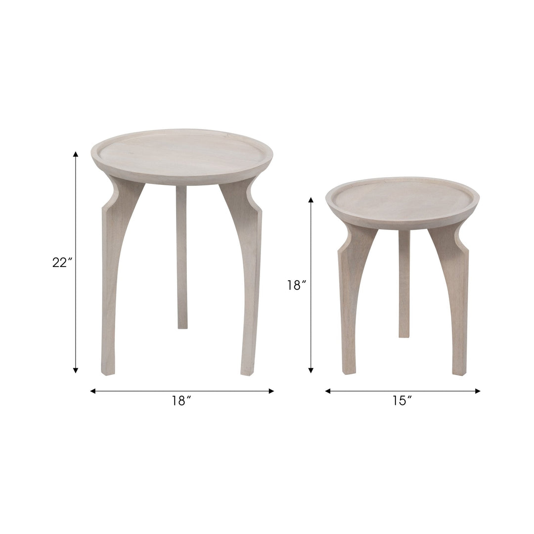 White stone accent Table