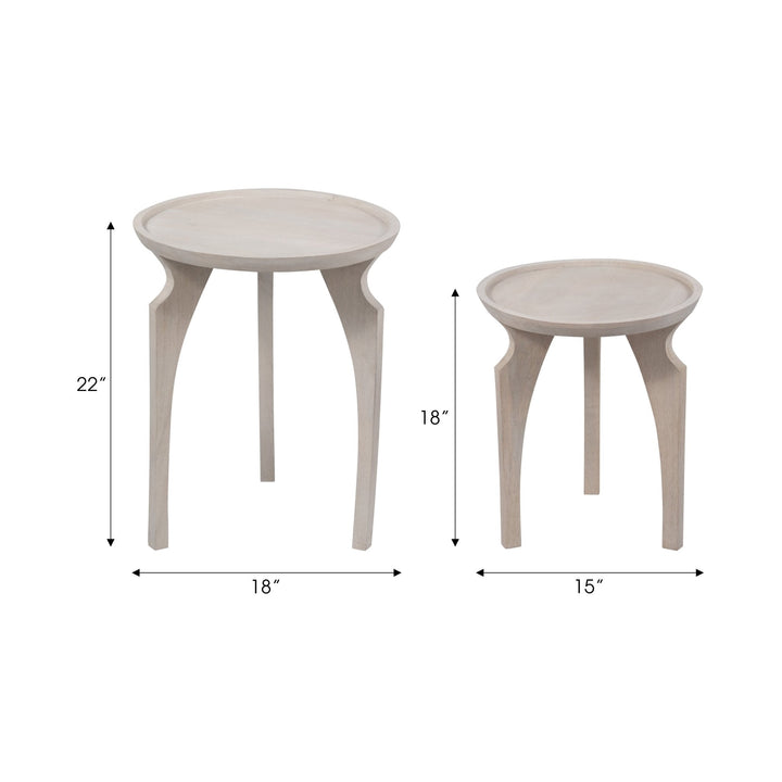 White stone accent Table
