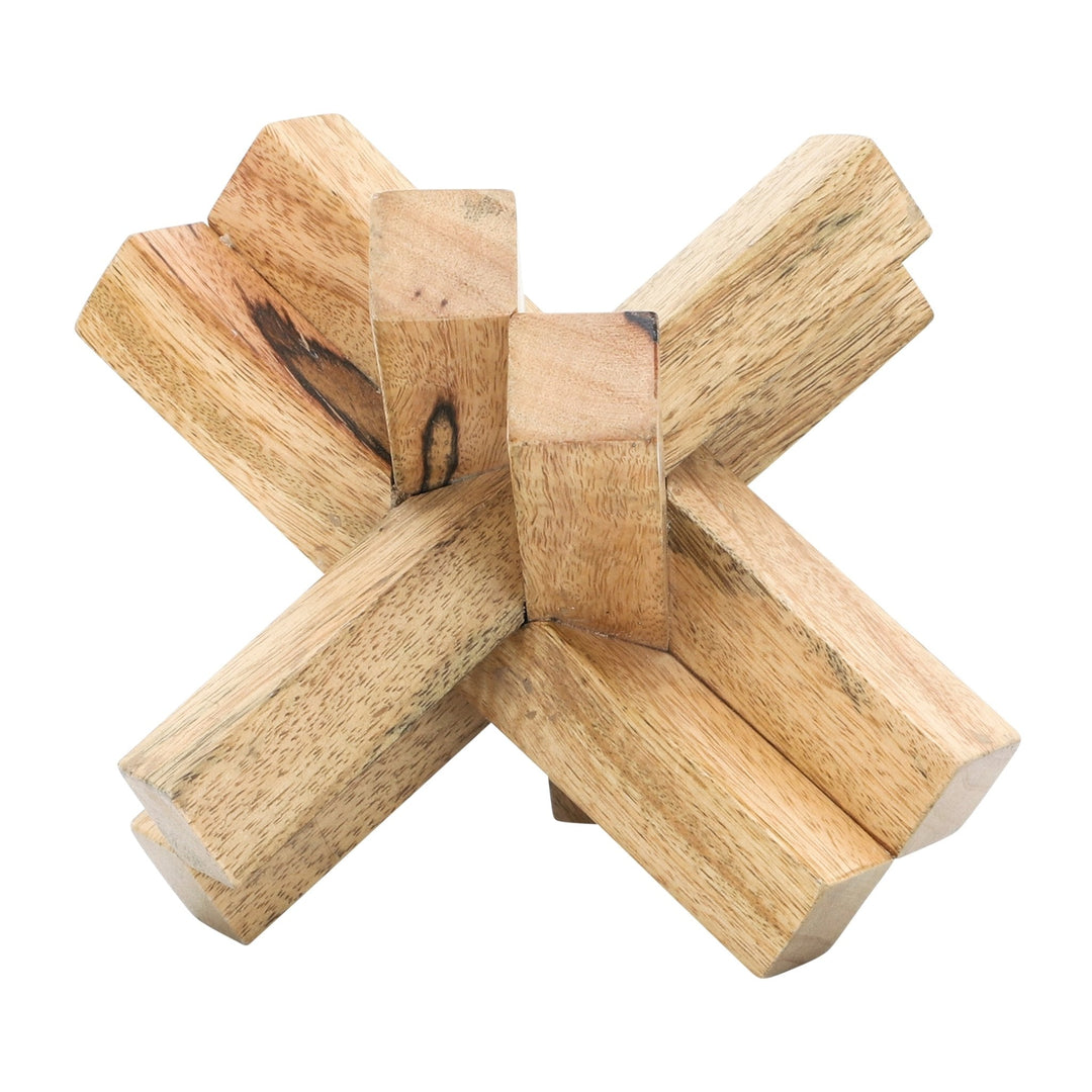 Wood, 6X6 Jack, Brown