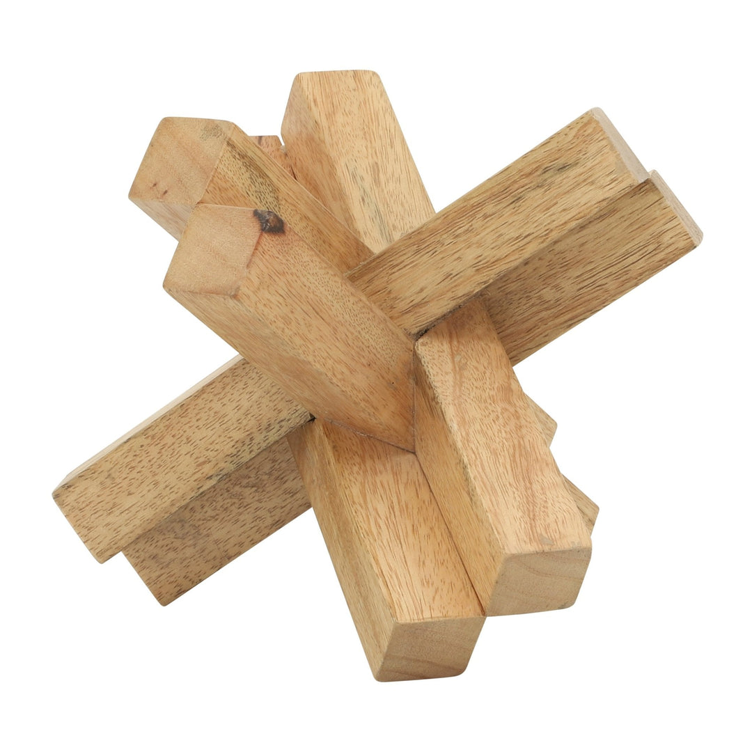 Wood, 6X6 Jack, Brown