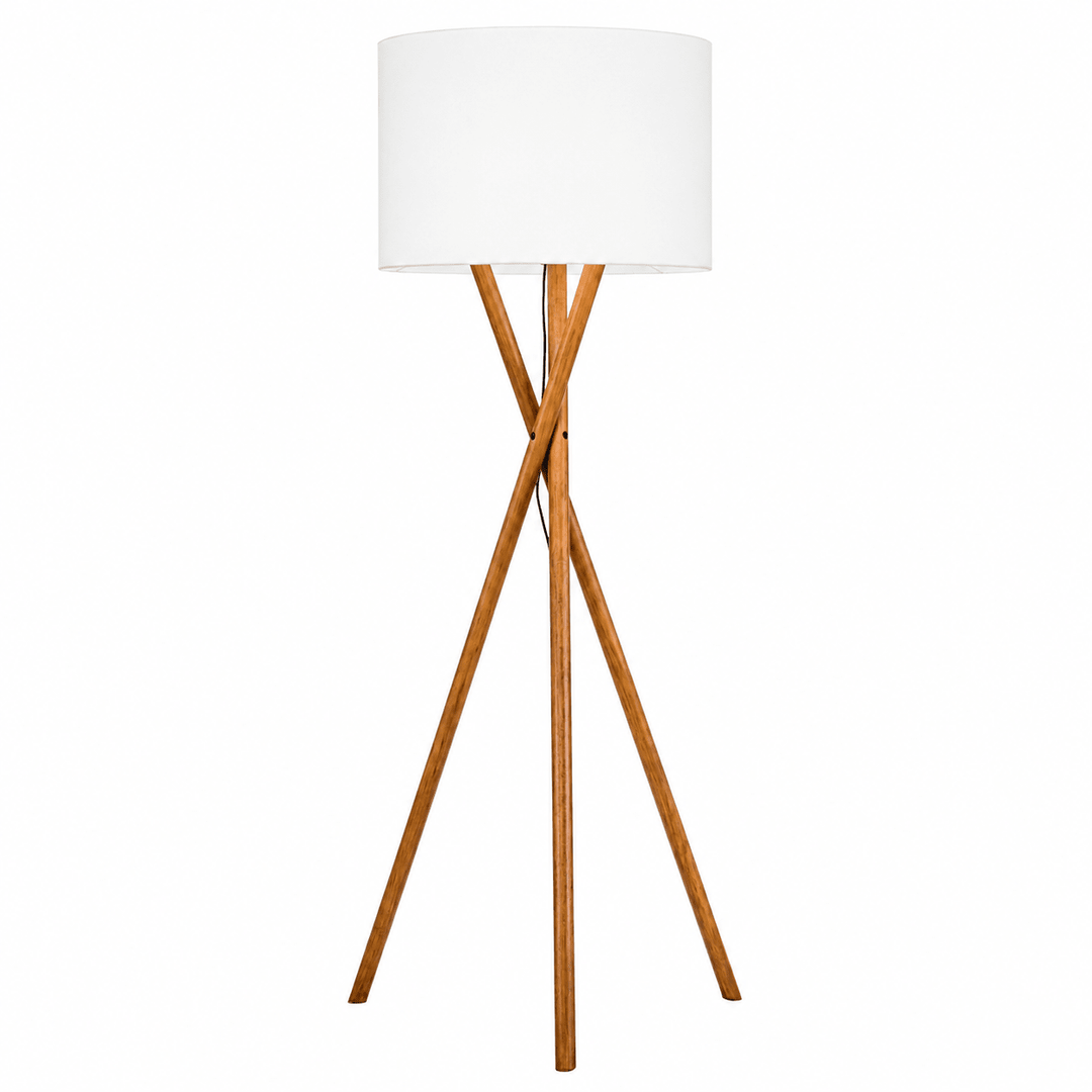 WOODEN TRIPOD FLOOR LAMPS