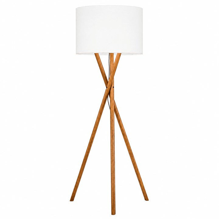 WOODEN TRIPOD FLOOR LAMPS