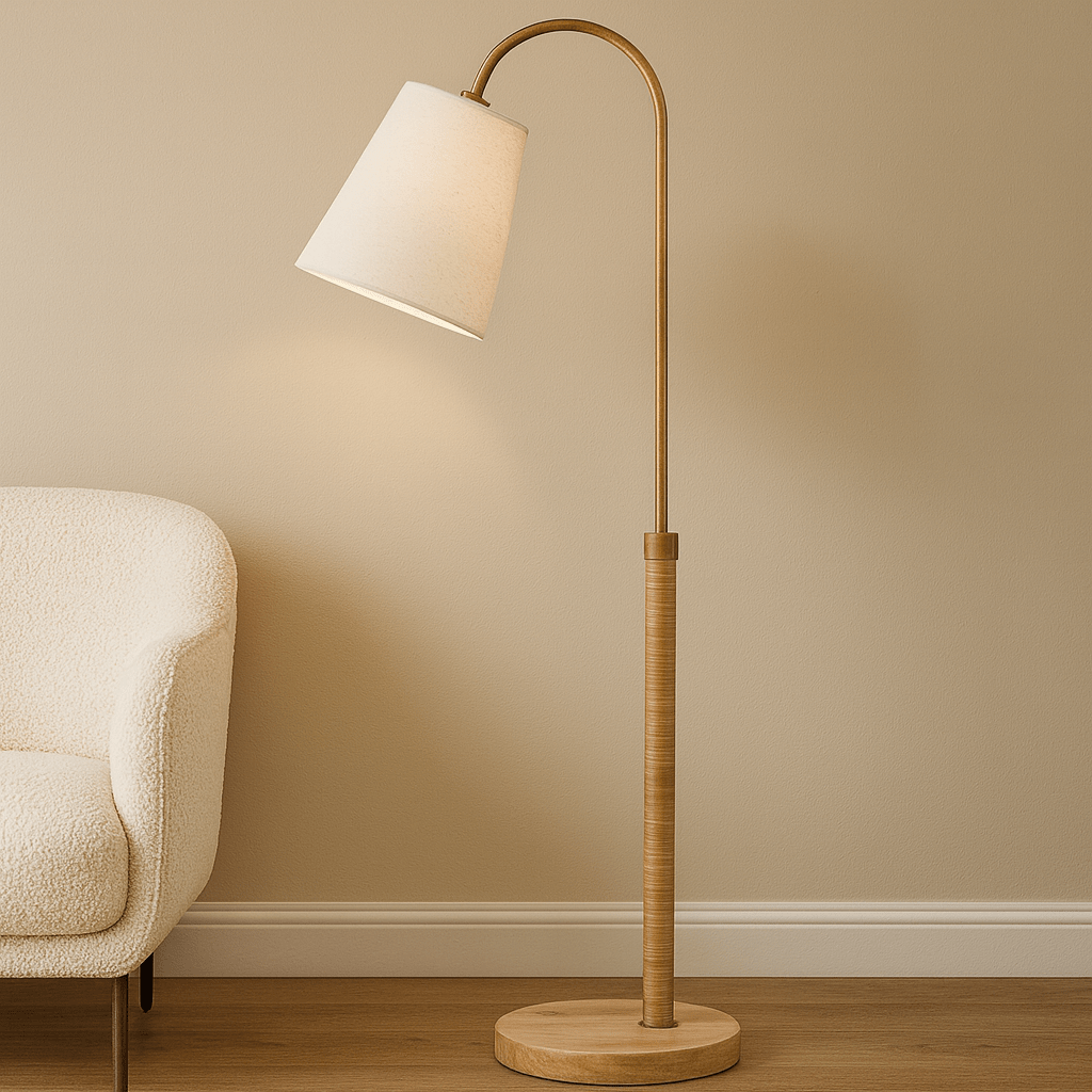 Woody floor lamp