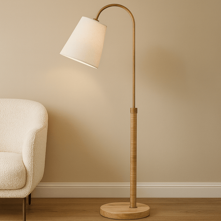 Woody floor lamp
