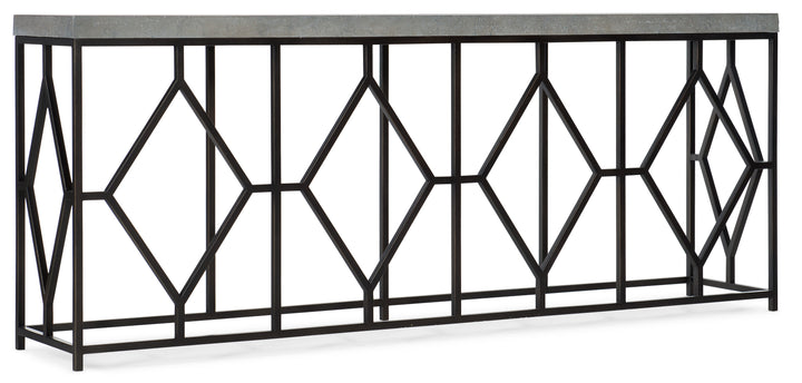 Ciao Bella Metal and Faux Concrete Console Table