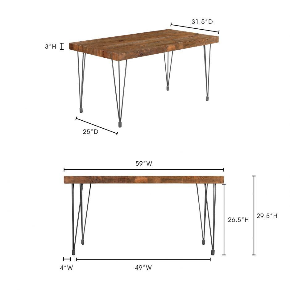 Boneta Dining Table Small Natural