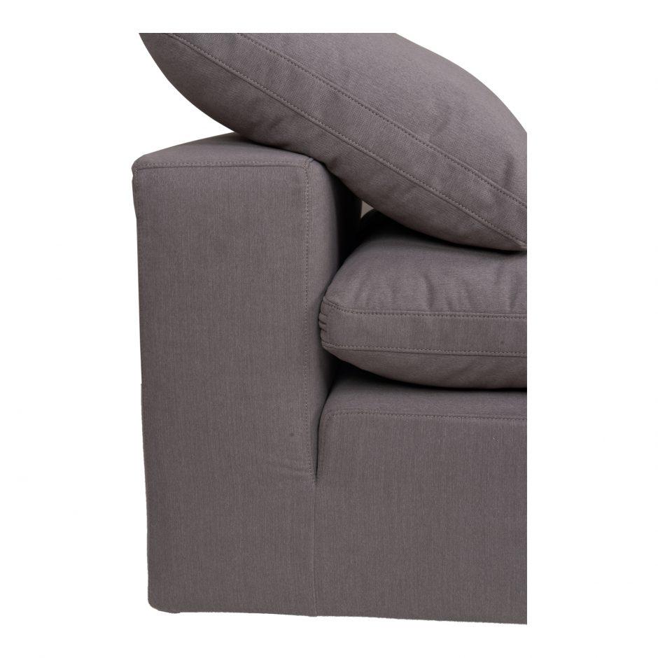 Clay Slipper Chair Livesmart Fabric Light Grey