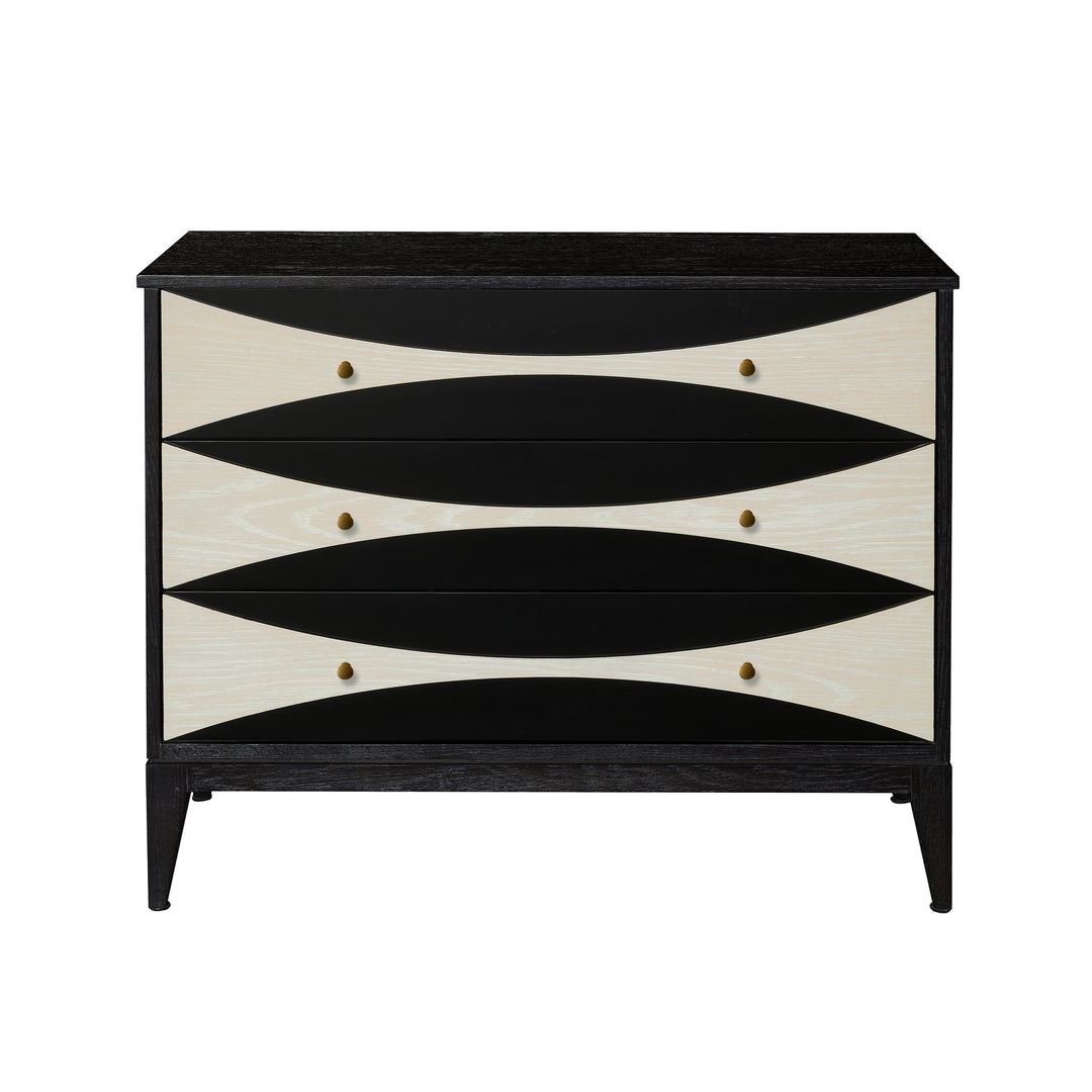 Contemporary Two-Tone 3 Drawer Chest