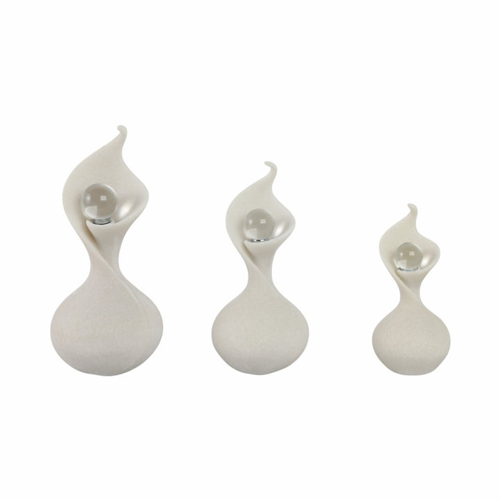 S/3 8/10/12" YPRES QUARTZ RESIN BOTTLES