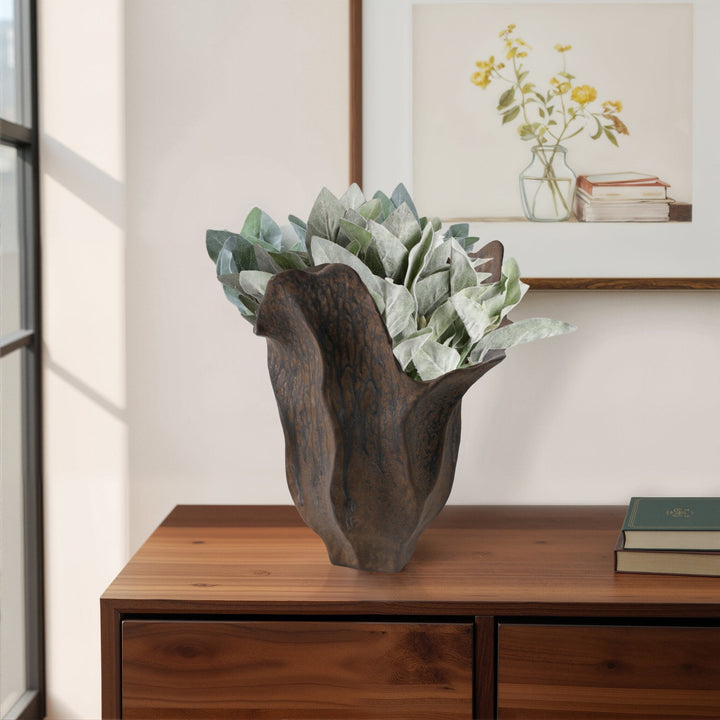 ZALDANA PORCELAIN VASE, RUST