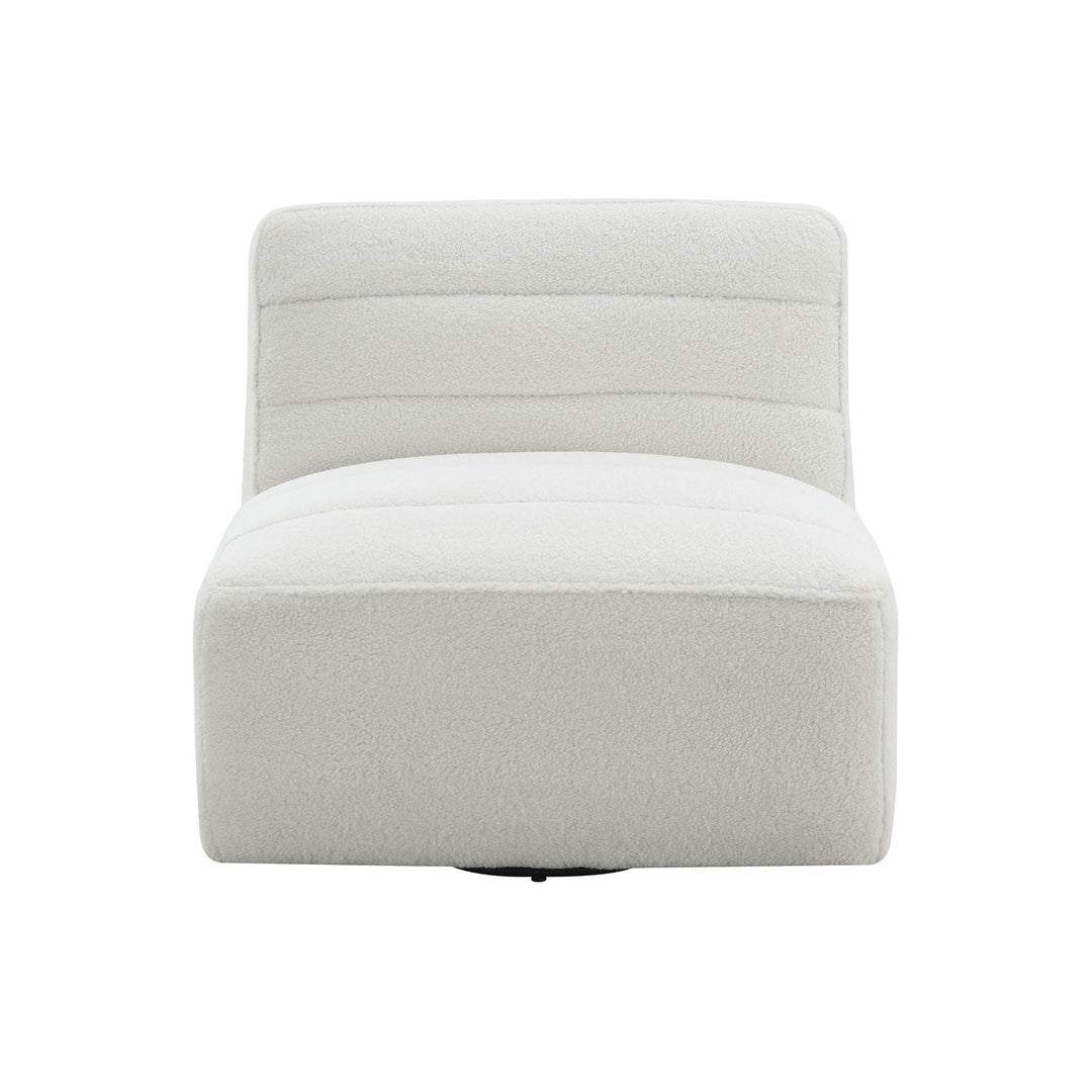 Defender Sectional Armless Chair In White