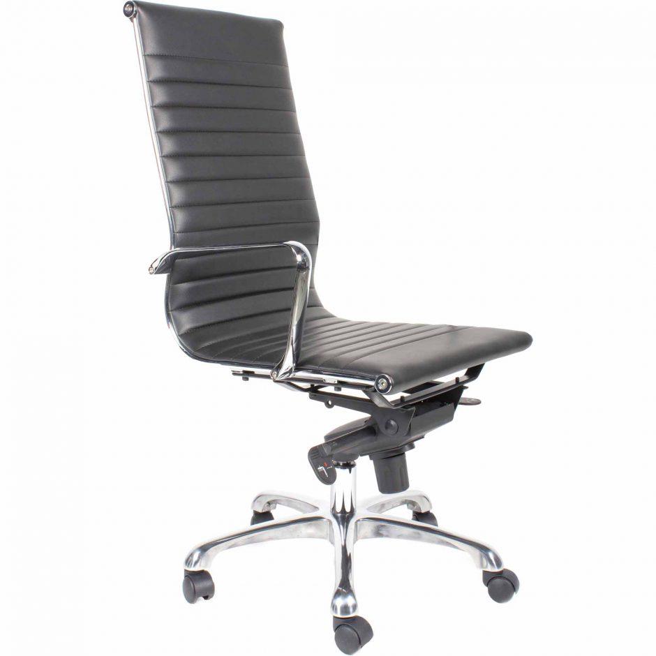 Omega Swivel Office Chair High Back Black