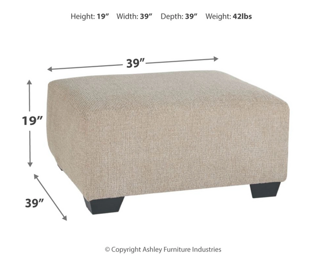 OVERSIZED ACCENT OTTOMAN (6596959830112)