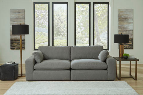 Elyza Black/Gray XL Sofa