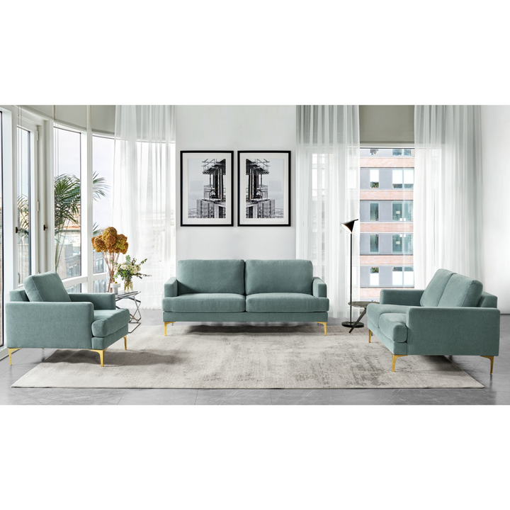 The Grey & Gold Living Room Set